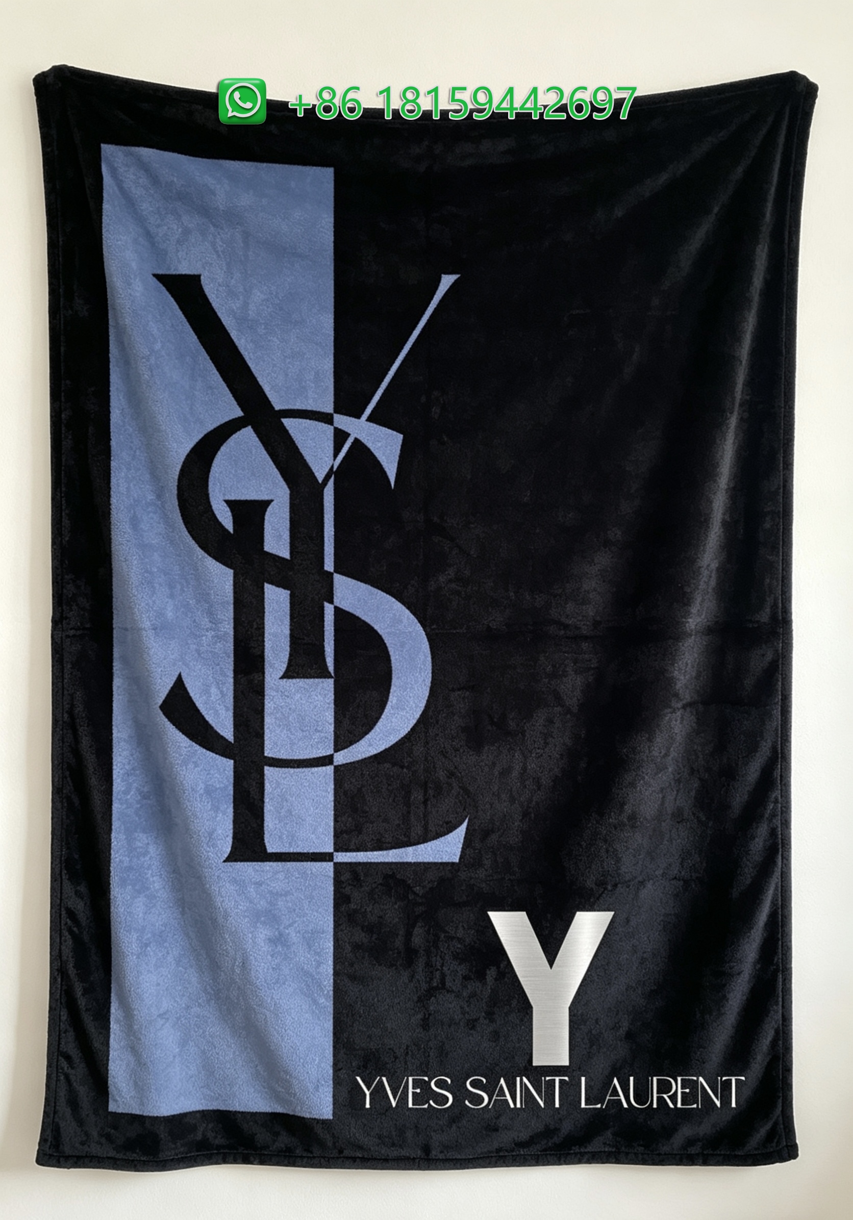 Yves Saint Laurent Throw Blankets
